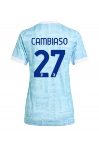 Juventus Andrea Cambiaso #27 Jalkapallovaatteet Naisten Vieraspaita 2025-26 Lyhythihainen